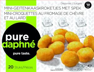 Mini croquettes with goatcheese with bacon