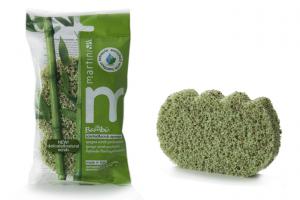 Scented exfolianting body sponge with bambu extract and olive pips