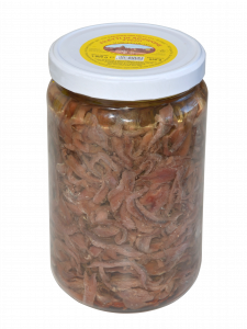 Anchovies pieces in sunflower oil - jar