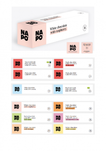 Napo concept box 150g (30x5 pcs) - different tastes