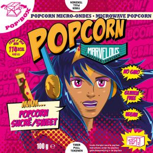 MARVELOUS  MICROWAVE POPCORN -  POP UP BOX-  SWEET