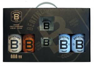 Bertinchamps Giftbox 4 x 50 cl + 2 glasses