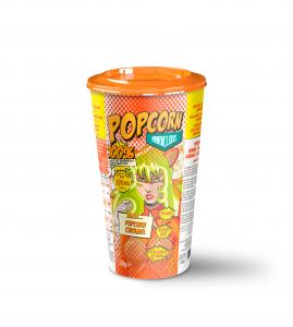 MARVELOUS CARAMEL POPCORN  IN 1 LITER CUP 125g