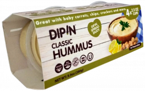 DIPIN Dips - Hummus, Bruschetta or Tapenade 4-Pack
