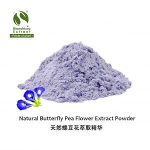 Standardized Butterfly Pea Flower Extract Powder, Fresh Natural Asian Gourmet Beverage or Bakery Ingredient, Fresh Natural Flavor, Fresh Natural Color Anthocyanin