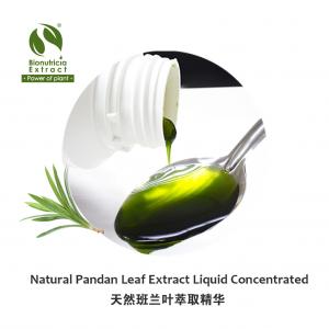 Standardized Pandan Leaf Liquid Extract Concentrate, Vanilla of the East, Fresh Natural Asian Gourmet Beverage and Bakery Ingredient, Fresh Natural Flavor, Fresh Natural Color Chlorophyll