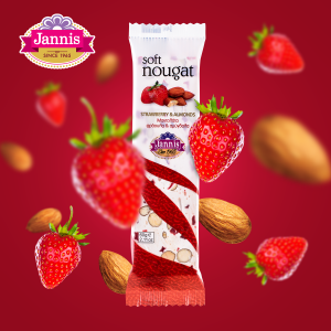 Soft Nougat with Strawberry & Almonds