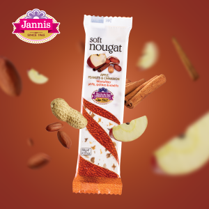 Soft Nougat with Apple, Peanuts & Cinnamon