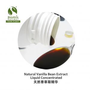 Standardized Vanilla Bean Extract Liquid Concentrate, Fresh Natural Asian Gourmet Beverage or Bakery Ingredient, Fresh Natural Flavor, Caramel Color