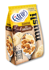 FITELLA Muesli Banana, Chocolate and Chia 300 g