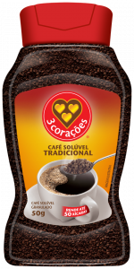 3 CORAÇÕES INSTANT COFFEE JAR 100G