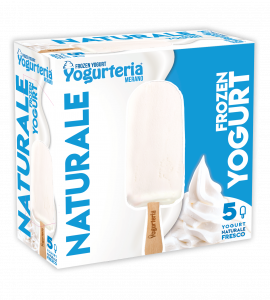 YOGURTERIA-5 STICKS OF NATURAL FROZEN YOGURT LF-375ml 250g