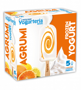 YOGURTERIA-5 STICKS OF CITRUS FROZEN YOGURT LF-375ml 250g