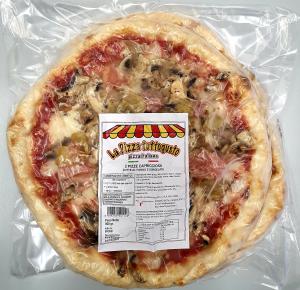 Frozen pizza capricciosa