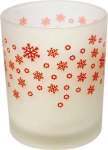 Scented frosted glass candle 