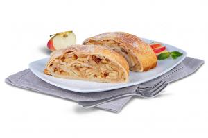 Traditional Apple Strudel Slices with pulled dough