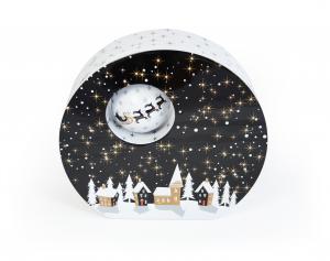 Rotating Ball Christmas tin