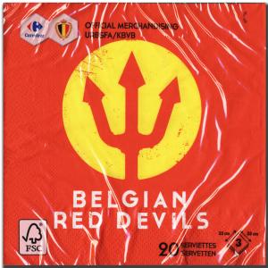 Napkins Belgium Red Devils - Carrefour
