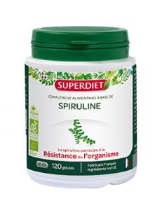 SUPERDIET - Spirulina Organic - 120 capsules