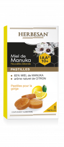 HERBESAN - Manuka Honey Pastilles UMF10+ Lemon flavor - 8 pastilles