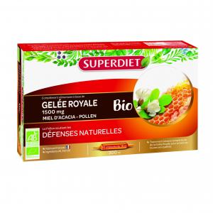SUPERDIET - Royal Jelly Pollen Organic - 20 vials x 15ml