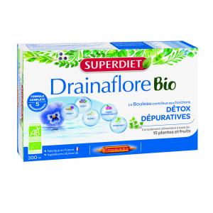 SUPERDIET - Drainaflore Organic - 20 vials x 15ml