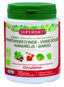 SUPERDIET - Quatuor Red Vine Circulation Organic - 120 capsules