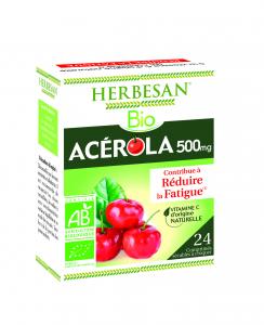 HERBESAN - Acerola 500 Organic - 24 chewable tablets