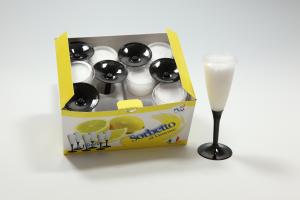 Lemon Sorbet packaged in 6 flutes
