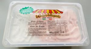 Ice cream Lemon & Strawberry flavor