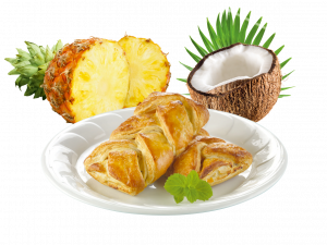 coconut-pineapple pastry braid