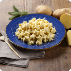 Star - shaped gnocchi