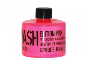 STACKABLE translucent pink PET bottle body wash, 100ml - white - peony fragrance - 2701418