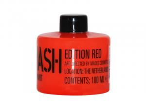 STACKABLE translucent red PET bottle body wash, 100ml - white - poppy fragrance - 2701419