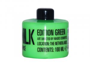 STACKABLE translucent lime PET bottle body milk, 100ml - white - spicy fragrance - 2701423