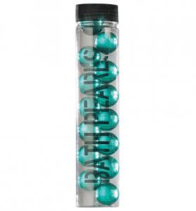 STACKABLE transparent bath pearls, 13 round - turquoise - coconut & monoi fragrance - 2701429