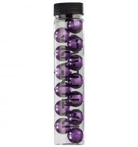STACKABLE transparent bath pearls, 13 round - violet - açai & hibiscus fragrance - 2701435