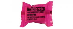 STACKABLE translucent pink EDITION bath fizzer tablet in PET container (100 pieces), 20g - white - peony fragrance - 2701439