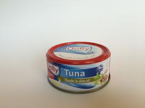 Canned tuna solid pack in oliveoil