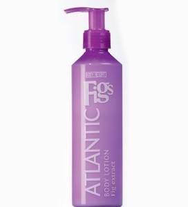 BODY RESORT clear purple PET bottle body lotion, 250 ml - white - atlantic figs fragrance - fig extract - 2703710