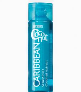 BODY RESORT clear blue PET bottle shampoo, 250ml - clear - caribbean coconut fragrance - coconut extract - 2703711