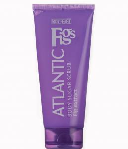 BODY RESORT clear purple tube body sugar scrub, 250g - white - atlantic figs fragrance - fig extract - 2703720