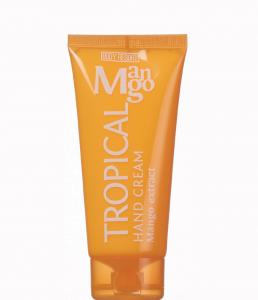 BODY RESORT clear orange tube hand cream, 100 ml - white - tropical mango fragrance - mango extract - 2703723