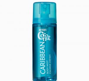 BODY RESORT clear blue PET spray bottle body mist, 50 ml - clear - caribbean coconut fragrance - coconut extract - 2703741
