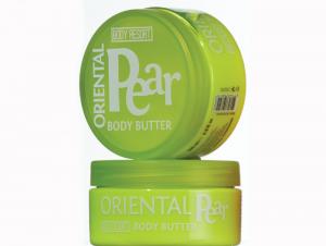 BODY RESORT clear lime jar body butter, 200 ml - white - oriental pear fragrance - pear extract - 2703778