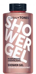 mades • TONES cheeky & flirty shower gel in transparent pink printed bottle, 500ml - sophisticated fragrance - lotus extract - 2703903