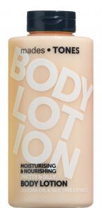 mades • TONES pretty & silly body lotion in translucent peach printed bottle, 500ml - sensual fragrance - silk tree extract - 2703907