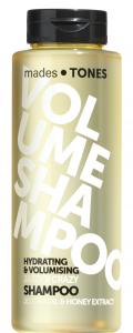 mades • TONES jazzy & crazy volume shampoo in transparent yellow printed bottle, 300ml - sparkling fragrance - honey extract - 2703911