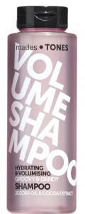 mades • TONES groovy & dandy volume shampoo in transparent purple printed bottle, 300ml - authentic fragrance - cocoa extract - 2703914