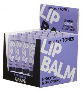 mades • TONES dreamy & lazy lip balm in translucent violet printed tube, 15ml - grape flavour - 2703935